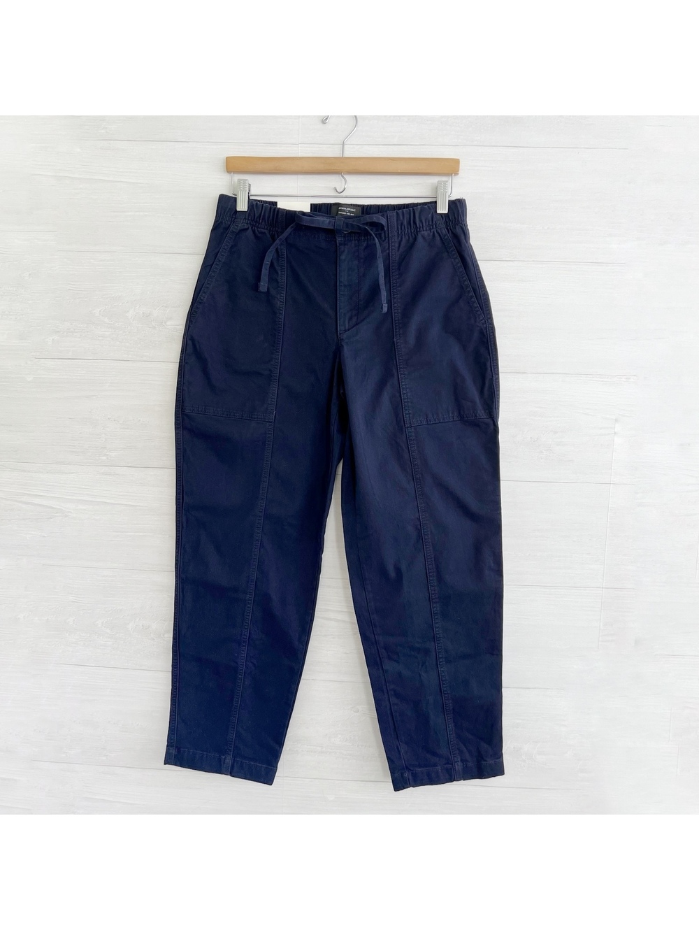 NWT Banana Republic Navy Tapered Mid Rise Ankle Pants S Cotton Utility $80